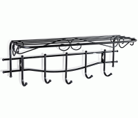 Вешалка настенная Грация 1/5 (чёрный)