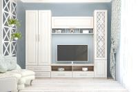 Стенка Аллегро-9 МДФ Прованс вариант 1 (рисунок, без карнизов)