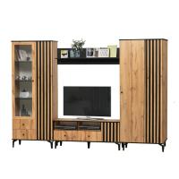 Стенка Либерти 4 (дуб вотан/чёрный)