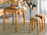 Стол обеденный Раскладной к КУ Б с ножкой бочонок