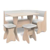 Кухонный уголок ТЮЛЬПАН (ясень шимо светлый/борнео милк)