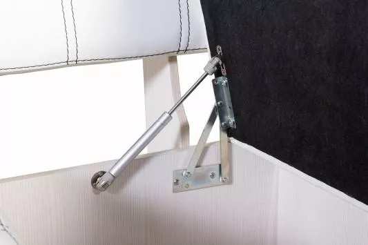 Кухонный угловой диван со спальным местом ПРАГА (борнео милк)