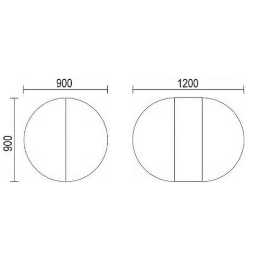 Стол обеденный раздвижной с круглой крышкой