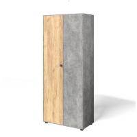 Шкаф 2-х дверный МИНИ-ЛАЙТ МЛ-9 (дуб крафт золотой/ателье светлое)