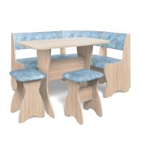 Кухонный уголок ТЮЛЬПАН (ясень шимо светлый/ткань лагуна)