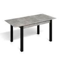 Стол обеденный раздвижной МИЛАН-3 (чёрный/ателье светлое)