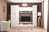 Стенка Аллегро-9 МДФ Ромб вариант 1 (рисунок, без карнизов)