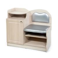 Банкетка №1 (ясень шимо светлый/серебро №116)