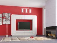 Стенка Лаванда-2 (белый глянец)