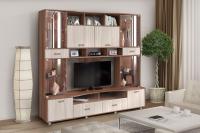 Стенка Аллегро вариант 4 ЛДСП (ясень шимо темный/ясень шимо светлый)