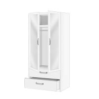 Шкаф 2-х дверный с ящиками Лотос 8.024z c зеркалом