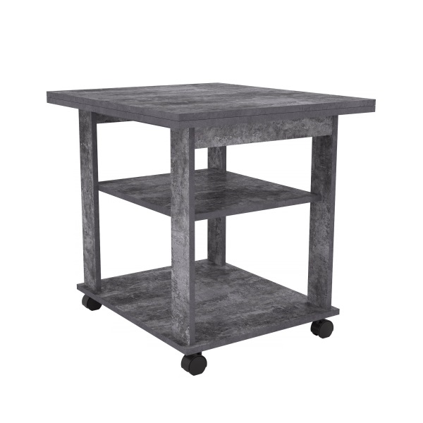 Стол журнальный раскладной Консул НМ 011.67 Х (цемент темный)