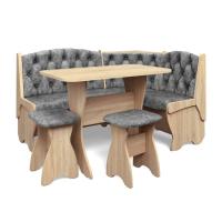 Кухонный уголок ОРХИДЕЯ-ЛЮКС (дуб сонома/ткань графит)