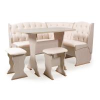 Кухонный уголок ОРХИДЕЯ-ЛЮКС (бодега светлый/борнео крем)