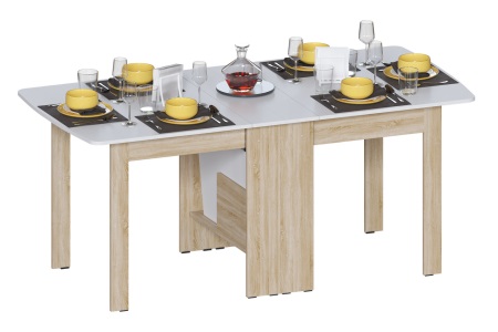 Стол-книжка СтК-7 Элефант (дуб сонома/белый)