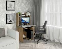 Стол компьютерный СК-5 Бител (дуб крафт золотой/ателье светлый)