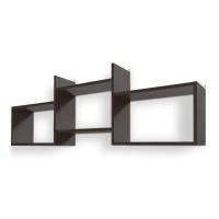 Полка навесная Кубик-6 (венге)