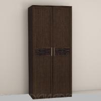 Шкаф 2-х дверный Кэт-4 (венге/кайман коричневый)
