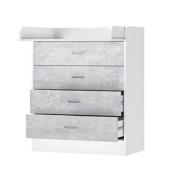 Детская Бриз ЛДСП вариант 6 (белый/цемент светлый)