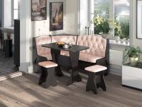 Кухонный уголок ОРХИДЕЯ-ЛЮКС (венге/ткань латте)