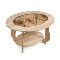 Стол журнальный СЖ-25 с рисунком Р1 (дуб сонома)