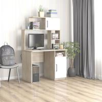 Стол компьютерный Интел-12 (дуб сонома/белый снег)