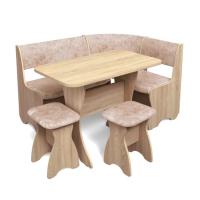 Кухонный уголок ТЮЛЬПАН (дуб сонома/ткань латте)