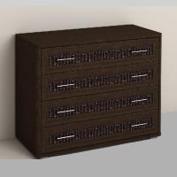 Комод Кэт-4 (венге/кайман коричневый)