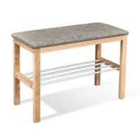 Полка для обуви с банкеткой SHT-B2 Альберо (натуральный)