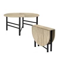 Стол-книжка Рим овальный (дуб сонома)