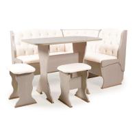 Кухонный уголок ОРХИДЕЯ-ЛЮКС (бодега светлый/борнео милк)