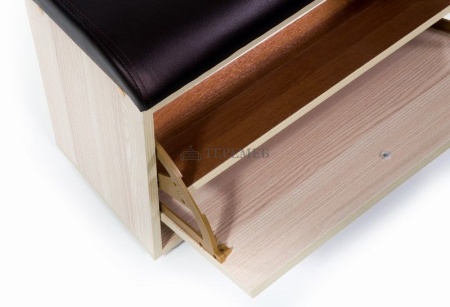 Обувница МС-1 (ясень шимо светлый/темно-коричневый №221)