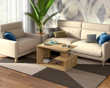 Стол журнальный СЖ-4 (дуб крафт золотой)