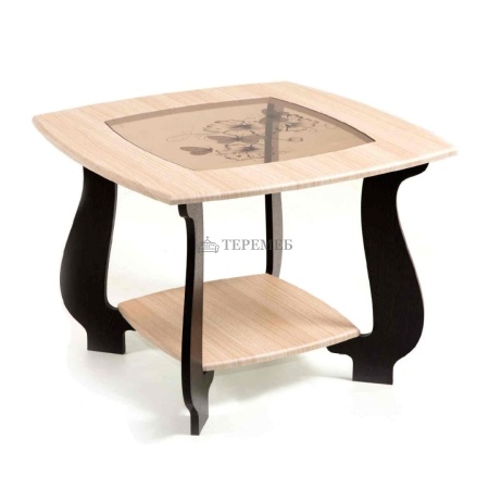 Стол журнальный СЖ-22 с рисунком Р2 (венге/дуб молочный)