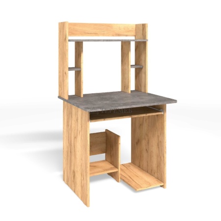 Стол компьютерный СК-5 Бител (дуб крафт золотой/ателье светлый)