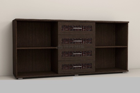 Комод Кэт-4 Комодино (венге/кайман коричневый)