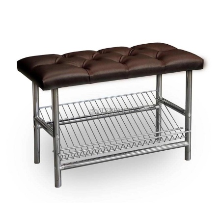 Обувница МС-4 АНЖЕЛИКА (хром/тёмно-коричневый №221)