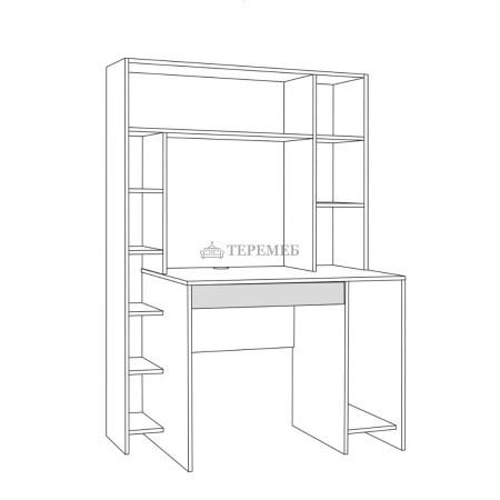 Стол компьютерный Комфорт 12.71 (антрацит/тёмно-серый)