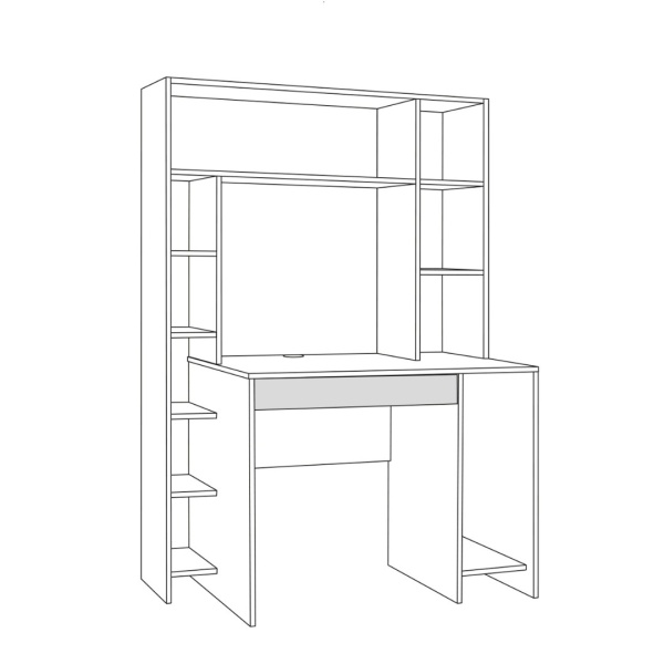 Стол компьютерный Комфорт 12.71 (антрацит/тёмно-серый)