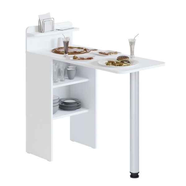 Стол раскладной Сокол СП-19 (белый шагрень)