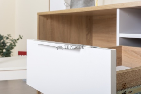 Стол компьютерный Комфорт 12.95 (дуб сонома/белый шагрень)