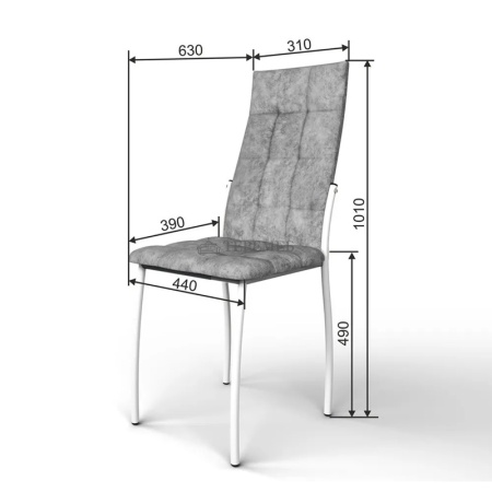 Стул ВОЛНА (графит)