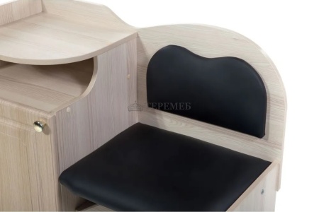 Банкетка №1 (ясень шимо светлый/чёрный №118)