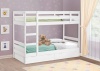 Кровать двухъярусная массив Пирус с ящиками (белый)