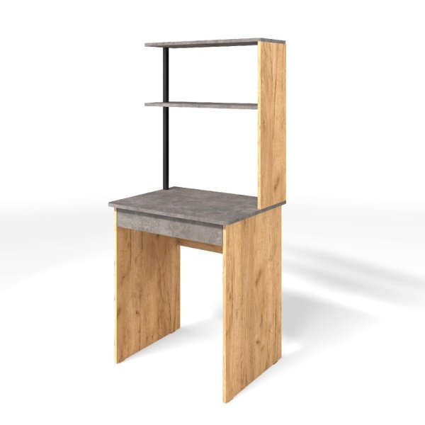 Стол компьютерный СК-4 Бител (дуб крафт золотой/ателье светлое)