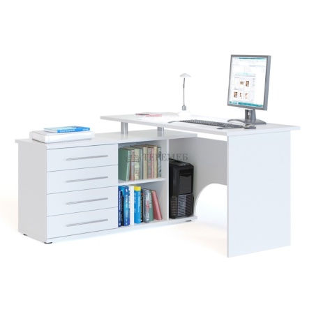 Стол компьютерный Сокол КСТ-109 (белый)