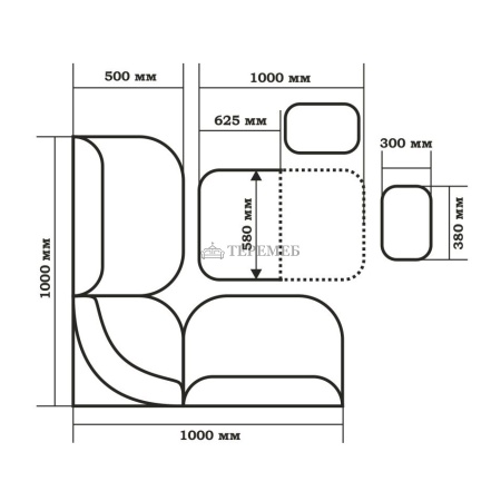 Кухонный уголок ТЮЛЬПАН-МИНИ - BIT000147