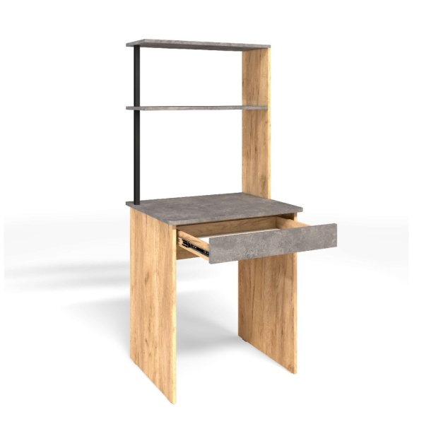 Стол компьютерный СК-4 Бител (дуб крафт золотой/ателье светлое)