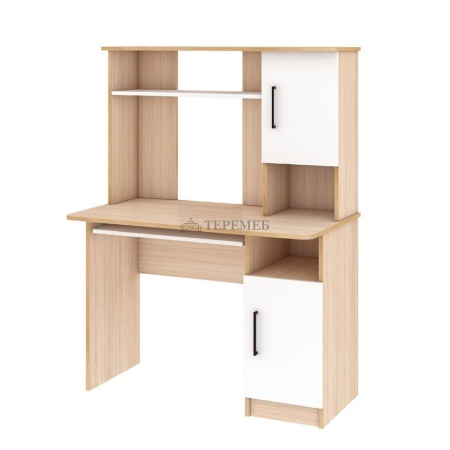 Стол компьютерный Интел-15 (дуб сонома/белый)