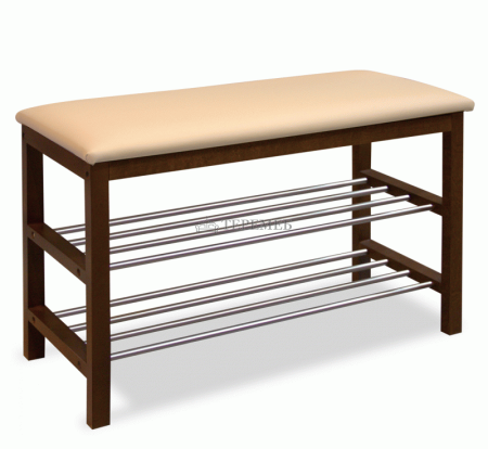 Полка для обуви с банкеткой SR-0628 PVC (бежевый)